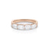 1.24ct emerald cut four-diamond east-west stack ring on Euro shank band, in rose gold <span class='visuallyhidden'>Call, text 323-404-2959 for shopping help.</span>